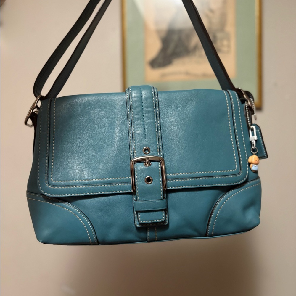 Elegant blue Women's coach Bag